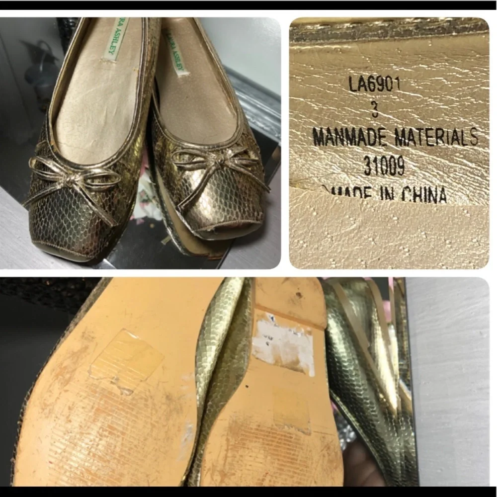 Laura Ashley Bow Girls' Ballet Flats.